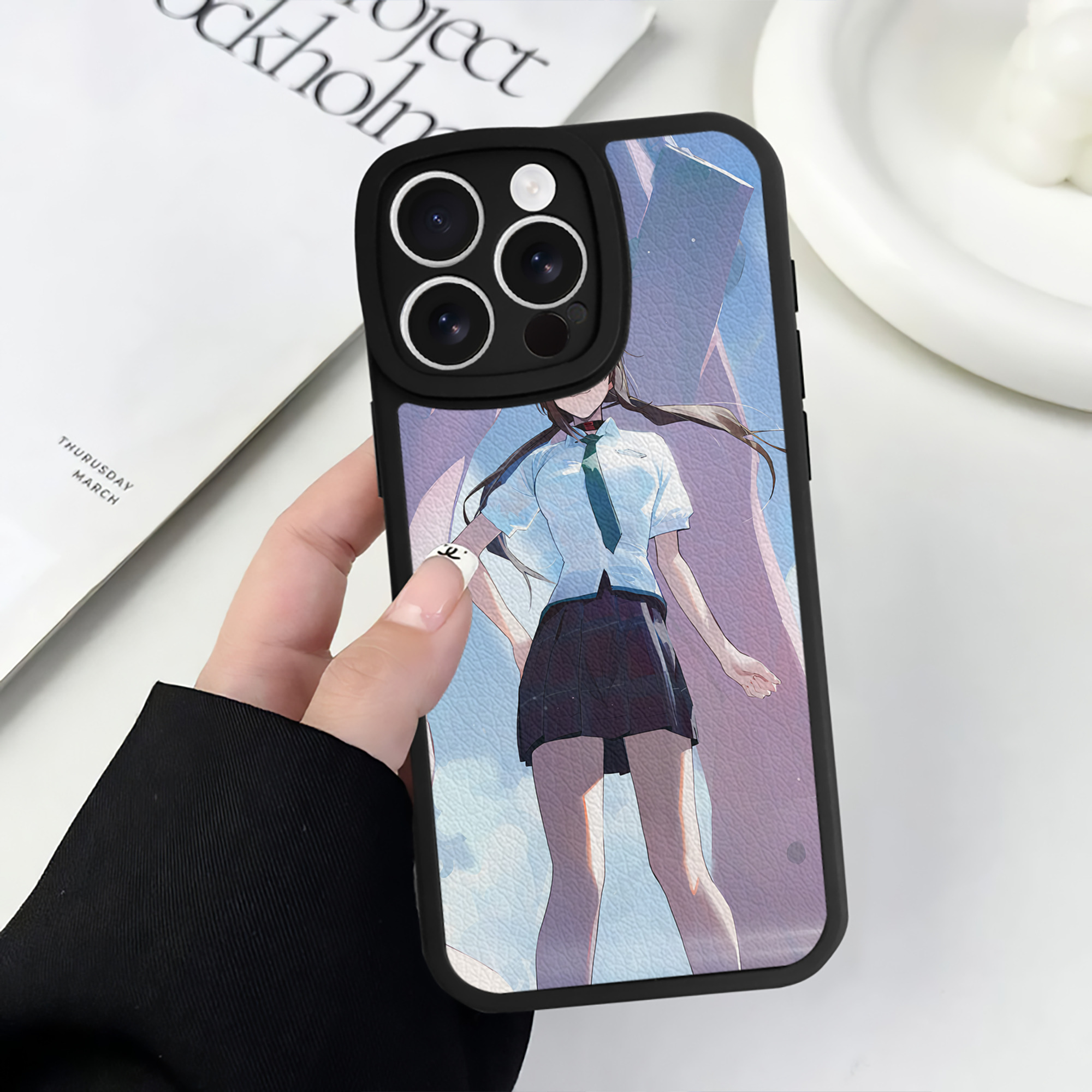（画像用） EVA 新世紀エヴァンゲリオン 【iPhone 16シリーズ対応】シリコンスマホケース（レザー調） 材質：シリコン